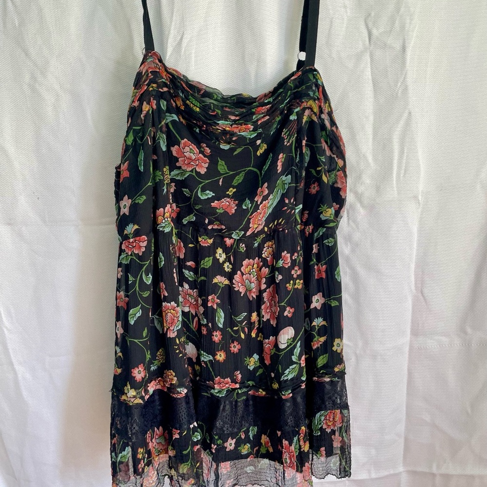 Black Rayon and Polyester Garment